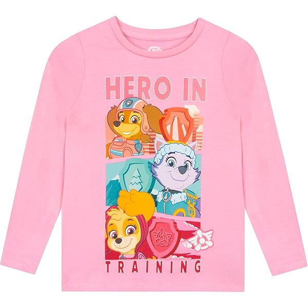 Maglietta Maniche Lunghe Paw Patrol - 100% Cotone, Taglio Ampio, Per Bambini, Divertente E Comoda - Foto 4