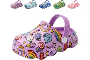 FADEZAR Sabots Mules Enfant Garcon Fille Pantoufles Chaussures de Jardin Dinosaur Chaussons Été Sandales de Plage Maison Antidérapant Chaussons