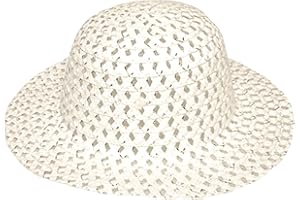 Widdle Springtime Easter Woven Bonnets, Art and Craft, Easter Egg Hunt - Bonnet Summer Hat - white