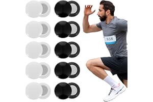 Yuanchu 10 Paar Startnummer Magnete, Startnummernhalter Magnetische Clips Startnummernband Startnummer Befestigung Marathon Zubehör zum Einsatz Feste Match Nummer Marathon oder Halbmarathon