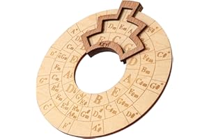 NECDEOL Strumento per melodia in legno – ruota d'accordo, ruota circolare in legno e strumento di apprendimento musicale, ruota d'accordo per chitarra per canzoni, insegnanti e musicisti