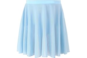 SPFASZEIV Ballet Skirt Pull On Ballet Skirts for Girls Kids Elastic Mesh Dance Ballerina Skirt