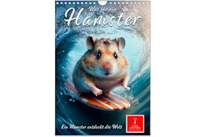 ‎CALVENDO Was für ein Hamster (Wandkalender 2024 DIN A4 hoch), CALVENDO Monatskalender