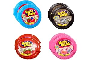 FD FAIRDEAL CASH & CARRY Huba Huba Combo Mega Long Bubble Gum Flavour Cola, Strawberry, Bubble Tap, Watermelon 2Pcs Each (Pack of 8)