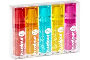 7DAYS Aceite Hidratante Labial - Set De Brillo Labial Transparente Con Aceite De Jojoba Y Aceite De Macadamia - Set De Bálsamo Labial Para El Cuidado De Los Labios Y Maquillaje, 5 Unidades