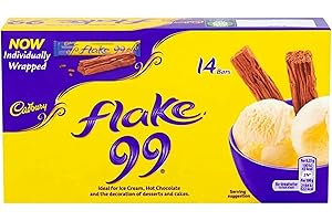 Cadbury Flake 99 Chocolate Bar, Individually Wrapped Flaky Milk Chocolate Bars, 14 x 8.25 g (Pack of 1)