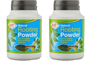 Housold 75g Doff Natural Rooting Powder Hormone, White Rooting Formula | Promotes Strong & Healthy Roots, Ideal for Ornamentals, Vegetables, Fruit Trees, and Berries (Pack of 2)