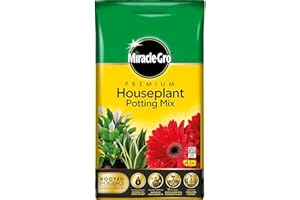 Miracle-Gro Premium Houseplant Potting Mix compost - 10 Litre Bag, (New 2020 Range), Yellow
