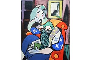 WOWDECOR Art Supplies xxxxx - Kit de pintura por números (40 x 50 cm, con pinceles de pintura, lienzo (Picasso, sin marco)