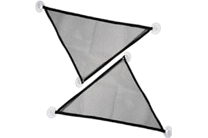 ZHUOHAI 2 Pcs Bearded Dragon Lizard Hammock, Geckos Hammock, Breathable Mesh Reptile Hammock, Suitable for Iguanas, Anoles, Geckos, Snakes, Chameleon（Black）