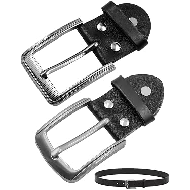 Fibbia Per Cintura Uomo In Lega 4cm - Singola Pinza A Clip - Ricambio Casual Colore Nero