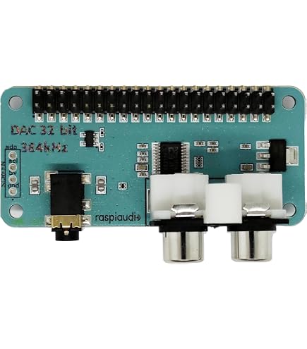 Carte Son PCM5122 HIFI Pour Raspberry Pi – DAC I2S, Prise Casque 3.5mm Et RCA, Compatible Pi 5/4/3/Zero