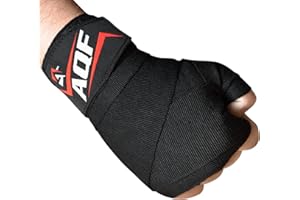 AQF Vendas Boxeo 4m, Guantes Boxeo Venda, Guantes Interiores Boxeo Wraps, Bendas De Boxeo, Envoltura De Boxeo para Muay Thai, Taekwondo, MMA & Kick Boxing Entrenamiento
