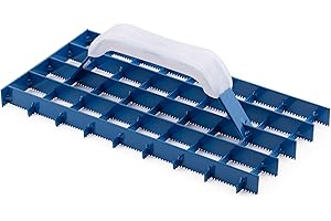 MIVOS Raspa - Tavola professionale - Raspa a griglia - Raschietto per intonaco - 290x145mm - Tavola in acciaio - Raschietto per intonaco - Raschietto per intonaco - Raschietto per intonaco