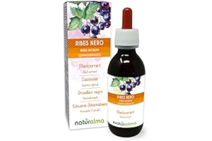 ‎NATURALMA Porzeczka czarna (Ribes nigrum) Bezalkoholowy ekstrakt ze świeżych pączków Naturalma - Płynny ekstrakt w kroplach 120 ml - Suplement diety - Wegański