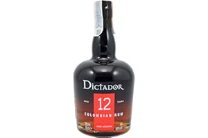 DICTADOR - 12 Ans - Rhum Vieux Ambré -Origine : Colombie - Notes de Figues & Réglisse - Vieilli en Fût de Bourbon & Sherry - 40% Alcool - 70 cl