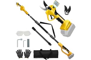 panthem 2 in 1 Akku Astschere Teleskop Elektrische Gartenschere Kompatibel mit Dewalt 18V 20V, Maximale Reichweite bis 4.1 m, 43 mm Schnittöffnung, Bürstenlosen Motor (ohne Batterie und Ladegerät)