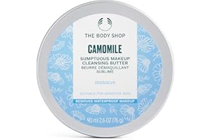 The Body Shop Camomile Sumptuous Makeup Cleansing Butter (1x 90ml), Lightweight Makeup Remover for Sensitive Skin, Removes Waterproof Makeup, SPF & Impurities, Enriched with Camomile Oil & Shea Butter