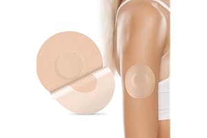 MAYLOVE Libre Sensor Covers,25 Pack Waterproof Adhesive Patches for Freestyle Libre 1 2 & 3,Continuous Glucose Monitor Protection for 14 Days Stickers,No Glue in The Center