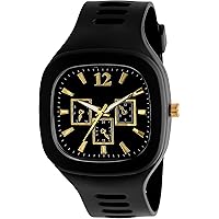 SWADESI STUFF Square Multi DIAL Analog Silicon Strap ADDI Stylish Designer Analog Watch - for Boys
