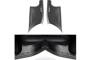 ‎SHOWEV ShowEv Tesla Model Y Einstiegsleisten Schutz Hinterer Schwellerschutz Kit Kohlefaser ABS Rutschfest und verschleißfest für Model Y Zubehör 2021-2023 (2 Stück)