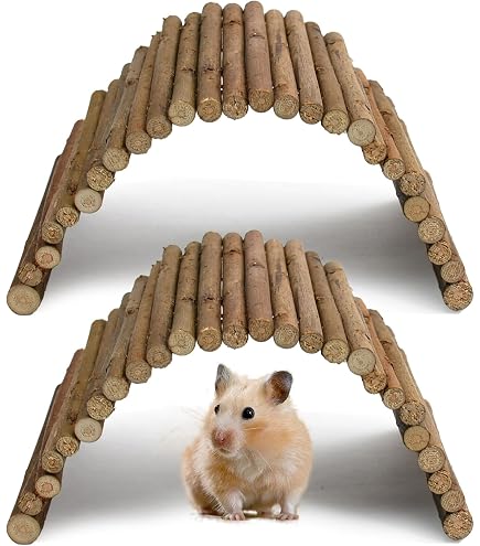 2 Holzleitern Für Kleintiere – Aus Apfelholz, 12 X 30 Cm, Als Kletterbrücke & Kauspielzeug