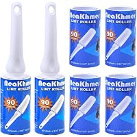 Rouleau Adhésif Anti-poils Puki Diary – 6 Rouleaux De 60 Feuilles, Brosse Incluse, Adhésif Puissant Pour Vêtements, Canapé, Voiture