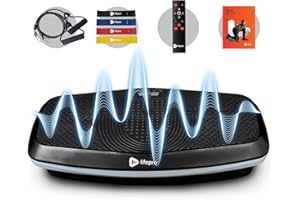 LifePro Hovert 3D Vibration Plate Machine - Dual Motor Oscillation, Lateral + 3D Motion Viberation Platform Machine - Full Whole Body Vibrarating Machine for Home Exercise & Fitness