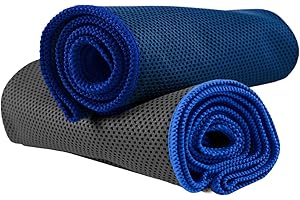 NirvanaShape Microfiber Cooling Towel - Gym Towels/Serviette Sport Musculation - Serviette Rafraichissante/Ice Towel Ideal for Sports, Running, Yoga, Golf, Hiking - Serviettes Rafraîchissante