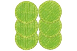 ‎LIVINGTON Livington Steam Twister - Ersatz Pads - 6x Mikrofaser-Pads für Dampfreiniger - für Reinigung, Politur & Trocknung - Zubehör Bodenreiniger - für alle Böden & Oberflächen - waschbar & wiederverwendbar