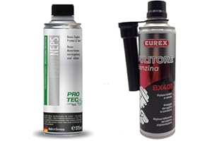 EUREX SRL PRO TEC Nano Engine Protect & Seal Protezione nanotecnologica del motore 375ml + EUREX BX401 Pulitore iniettori benzina ml. 300 (1)