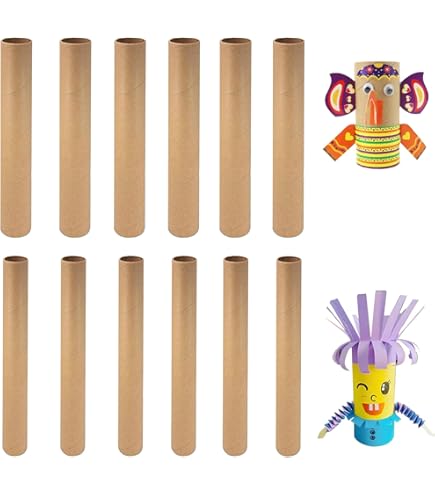 Elix Bastelrollen 10-25cm Runde Papprollen Hülsen Kartonröhren Elix Bastelrollen 10-25cm Runde Papprollen Hülsen Kartonröhren