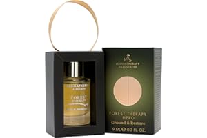 Aromatherapy Associates Forest Therapy Hero Bath & Shower Oil 9ml | Ground & Restore with Ho Wood, Cypress & Pink Pepper | Vegan, Cruelty-Free Luxury Aromatherapy Gift Set