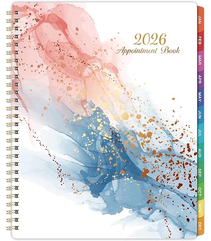 MaaIbok 2025-2026 Planner | 9x11 Daily Hourly Planner | July 2025 - June 2026 With Holidays & Tabs
