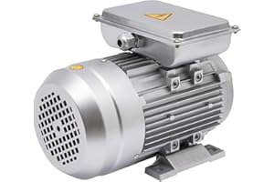 ESTABETER Elektromotor 750W 1380U/min 240V 50Hz, Profi Kupfer-Elektromotor 1-Phas 0.75 kw Motor Wellendurchmesser 19mm für Kompressor Schweranlauf Wechselstrom E-Motor