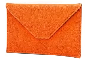 Charmoni - Porte Papiers Voiture - Forme Enveloppe - Pochette Permis De Conduire Carte Grise Assurance Carte d'identité - Cuir - 15x11cm