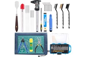 Rustark Kit de herramientas de impresión 3D de 42 piezas, incluye herramienta de depuración, herramienta de limpieza y extracción con bolsa de almacenamiento, juego de herramientas de impresora 3D