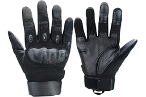 Xnuoyo Gomma dura Nocca Full Finger e Mezza Finger Gloves Guanti Touch Screen Guanti per Moto Ciclismo Caccia Arrampicata Camping