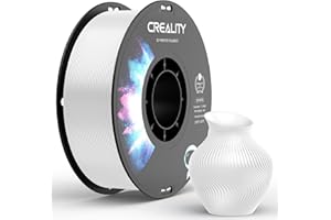 ‎CREALITY Creality PETG Filament 1.75 Icapiro rya 3D: Ubukomezi Buhebuje Bwuzuye Buringaniye +/- 0,02 mm, Ikiro 1kg (2.2lb) Nicapiro Ryinshi rya 3D FDM, PETG Filament,Biały