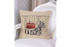 PALAZZO INT Vintage poduszka Terrier poduszka dekoracyjna gobelin poszewka na poduszkę poduszka ozdobna pies Palazzo Exclusiv