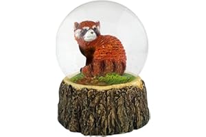 Sfera di Vetro - Panda Rosso di Deluxebase. Globo di neve con figurina in resina e base sagomata. Ottimo come decorazione per la casa, ornamento e regalo.