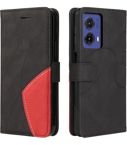 SEAHAI Ledertasche Für Motorola Moto G85 5G – Flip Case Mit Kartenfach, Ständer & Magnetverschluss