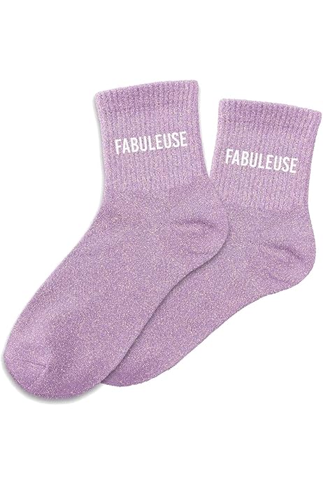 Chaussettes A Paillettes STC, Courtes - Lu00e9opard (taille Unique 36-42 Chaussettes Paillettes