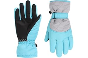 Pesaat Handschuhe Kinder Winter Wasserdicht Skihandschuhe Mädchen rutschfeste Winddichte Warme Fingerhandschuhe Jungen Fausthandschuhe