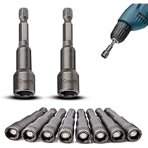 Lot De 10 Embouts Hexagonaux Magnétiques 8mm : L'accessoire Indispensable Pour Ta Visseuse !