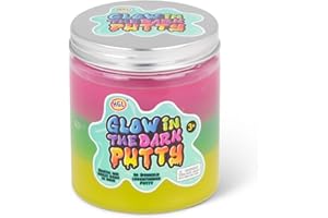 HGL Glow in the Dark Putty, Rainbow Colour Changing, Kids Sensory Play Toy, Boys and Girls Age 3+