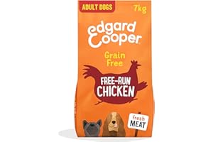 Edgard & Cooper Karma dla psów, dorosłych (kurczak, 7kg), naturalna sucha karma bez zbóż, świeże mięso i bez dodatku cukru, białko wysokiej jakości