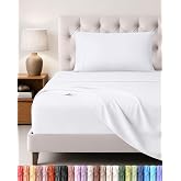 Utopia Bedding Sheet Set 3 Pieces, 90 x 190 cm, White | Fitted Sheet, Flat Sheet and 1 Pillowcase 50 x 75 cm &ndash; 90 cm Bed &ndash; Oe