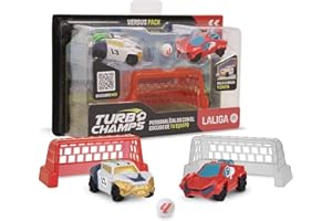 TURBO CHAMPS LaLiga Rojo vs Blanco, la Pasión por el Fútbol se Fusiona con la Emoción de los Coches, Compite con Tu Equipo, Juguete para Niños y Niñas de 3 Años en Adelante