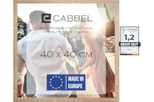 CABBEL Ramka na zdjęcia 40 x 40 cm, mokka, stabilna rama z drewna MDF, nietłukące się szkło pleksi, do zawieszenia, idealna do zdjęć/obrazów/kolażu